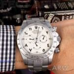 Perfect Replica Rolex Oyster Perpetual Daytona White Dial Gray Bezel 40mm Watch